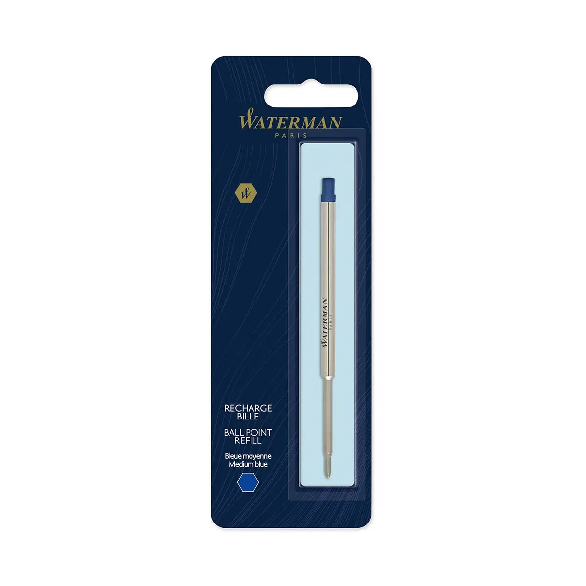 Waterman, Kugelschreibermine, Mittel, Blau 1