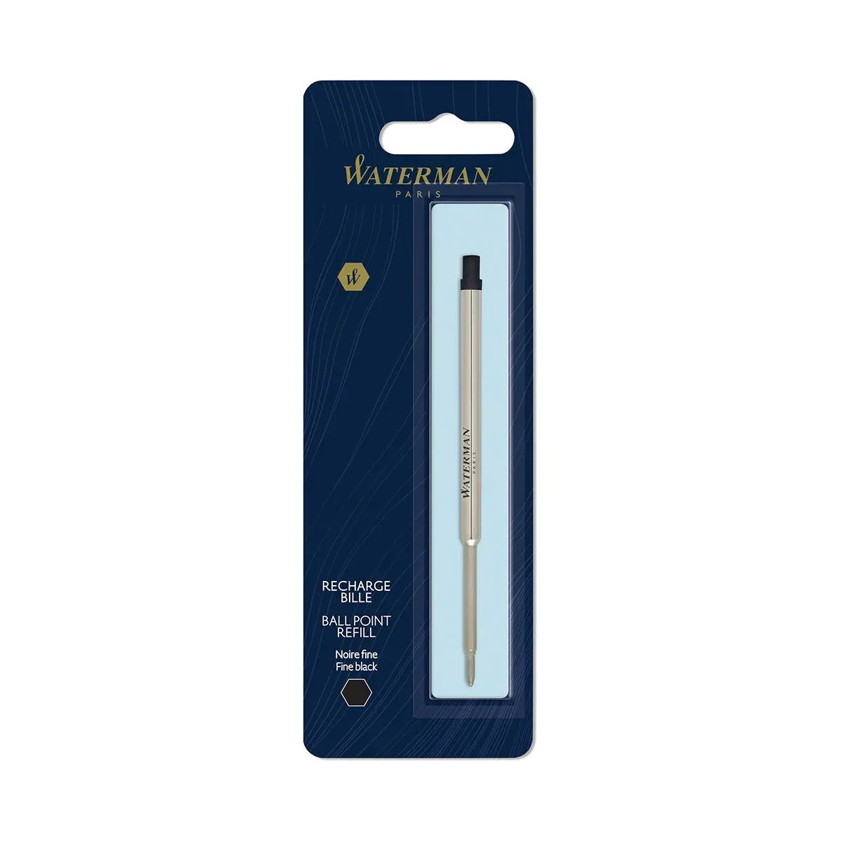 Waterman, Kugelschreibermine, Fein, Schwarz 1