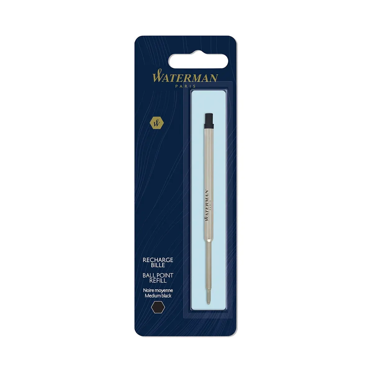 Waterman, Kugelschreibermine, Mittel, Schwarz 1