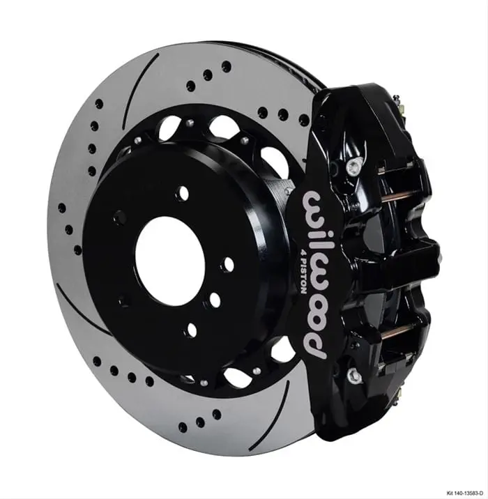 Wilwood Aero4 Big Brake Rear Kit – Lightweight Aluminum Calipers & Rotors (140-13583-D) 1