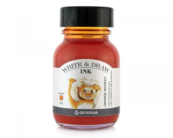 Octopus Fluids Pigmentierte Schreib- Und Zeichentusche Octopus Write & Draw Ink Orange Monkey 1