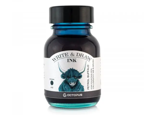 Octopus Fluids Schreib- Und Zeichentusche Write & Draw Ink Petrol Buffalo 1