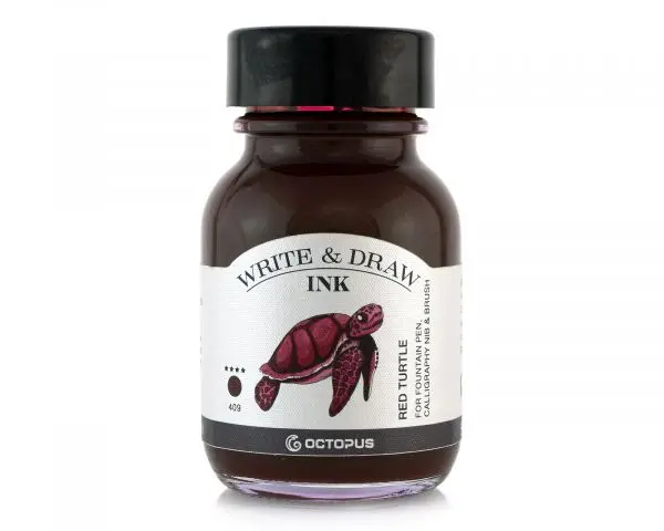 Octopus Fluids Gmbh & Co. Kg Schreib- Und Zeichentusche Write & Draw Red Turtle Rot 1