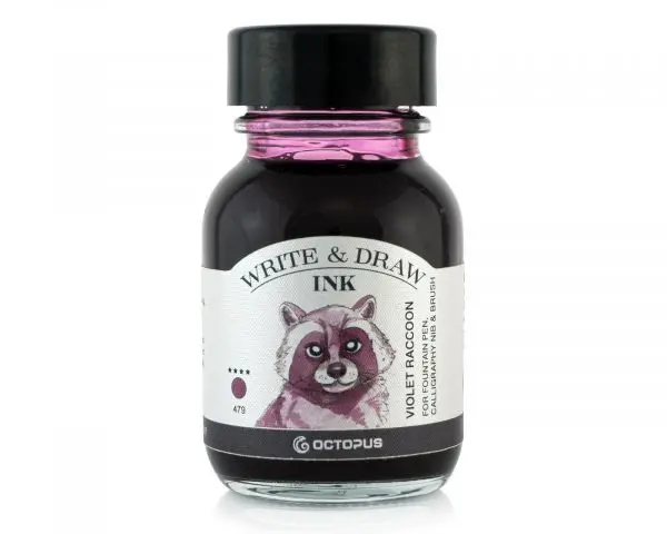 Octopus Fluids Pigmentierte, Wasserfeste Schreib- Und Zeichentusche 479 Violet Raccoon Violett 1