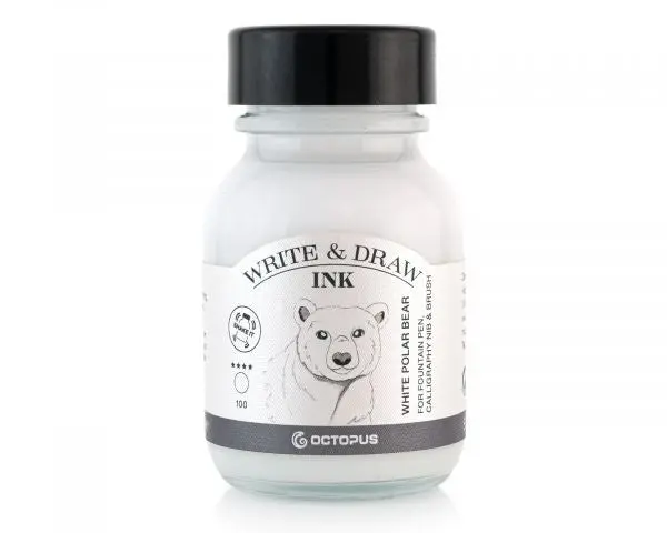Octopus Schreib- Und Zeichentusche Write & Draw Serie 100 White Polar Bear Weiß 1