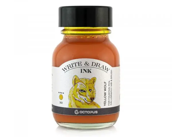 Octopus Schreib- Und Zeichentusche Write & Draw Ink Yellow Wolf Gelb 382 1
