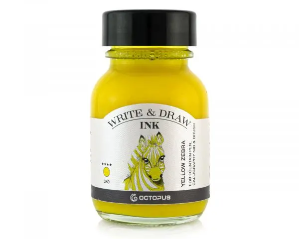 Octopus Pigmentierte Schreib- Und Zeichentinte Octopus Write & Draw Yellow Zebra 380 Gelb 1