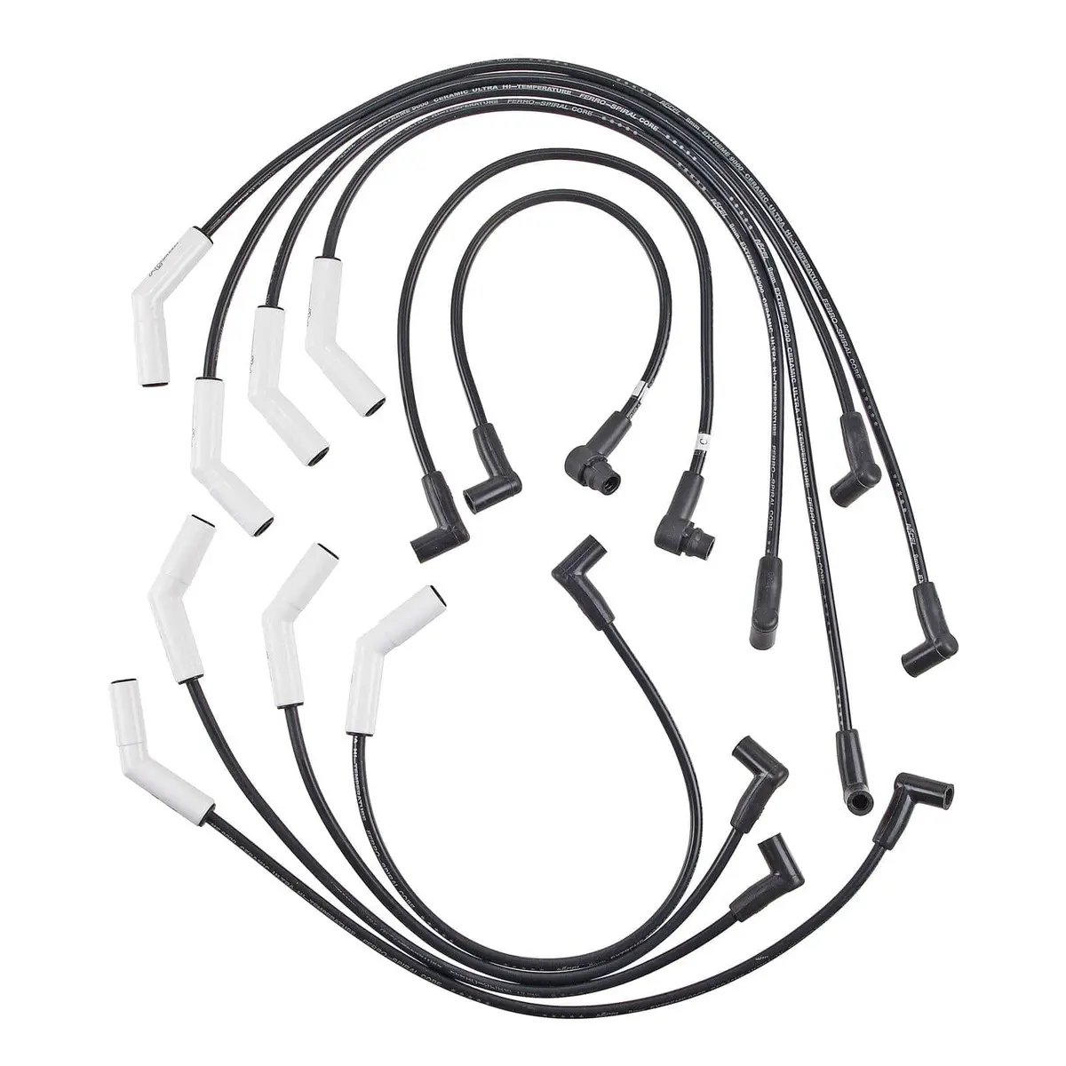 Accel 9022C Extreme 9000 Ceramic Spark Plug Wire Set – Low-Interference Design 1
