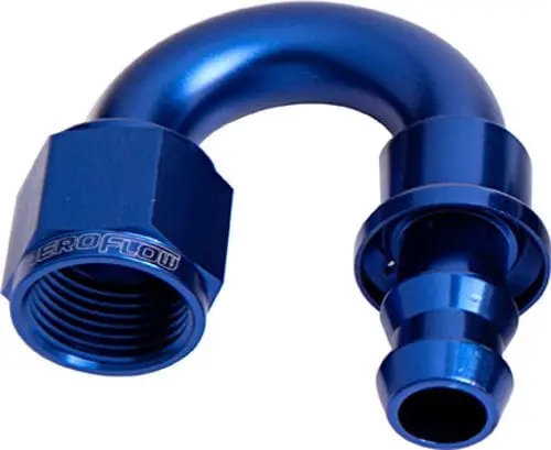 400 Series Push-Lock 180° Swivel Hose Fitting – -4An Size (Af406-04) 1