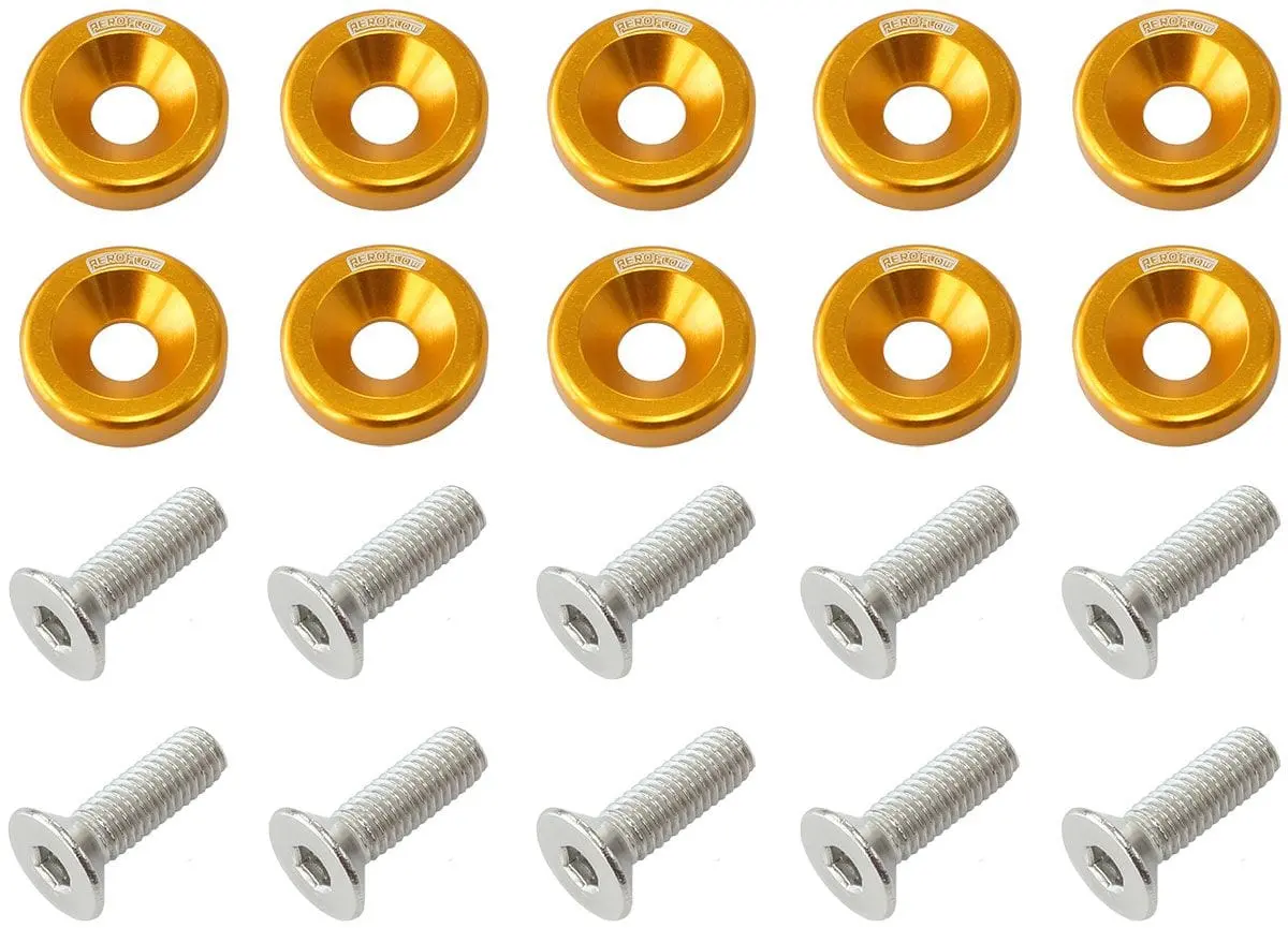 Billet Dress-Up Fender Bolt Kit — M8 × 1.25Mm, 20Mm Underhead Length 1