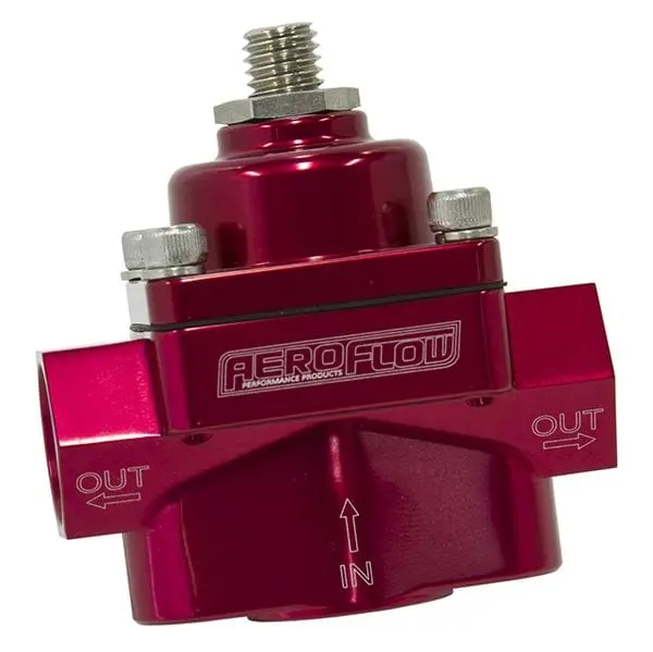 Billet Dual-Port Fuel Pressure Regulator – 3/8" Npt Ports, Af49-4001R 1