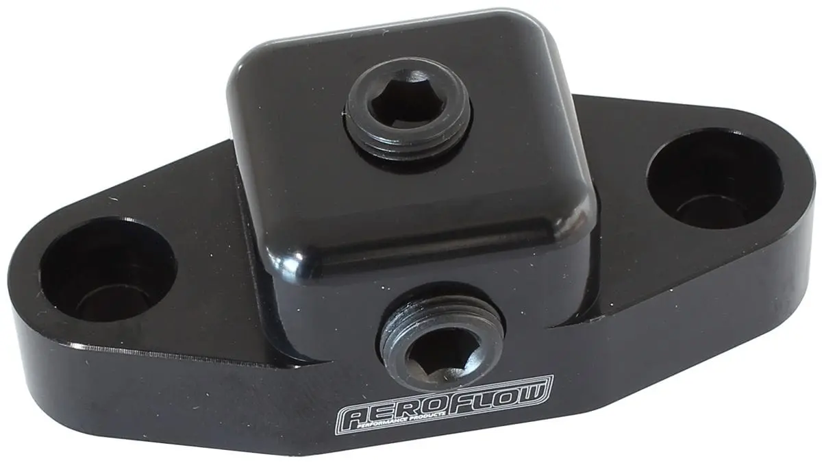 Billet Aluminum Oil Bypass Plate – Black Finish (Af64-2189Blk) 1