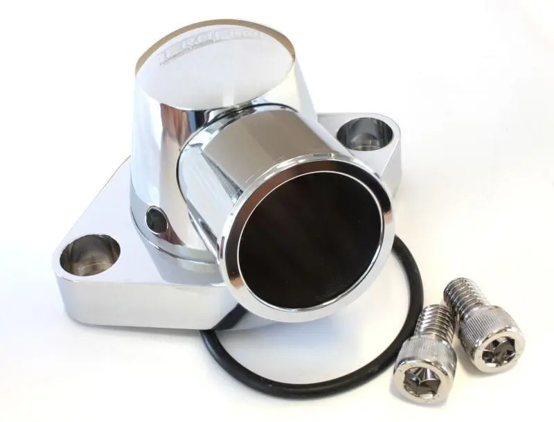 Chrome Billet Thermostat Housing – Af64-2034C For Small Block Chevy 1