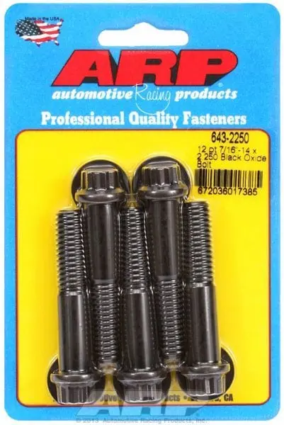 12-Point Black Oxide Bolt Kit – 5-Piece High-Torque Fastener Set 1