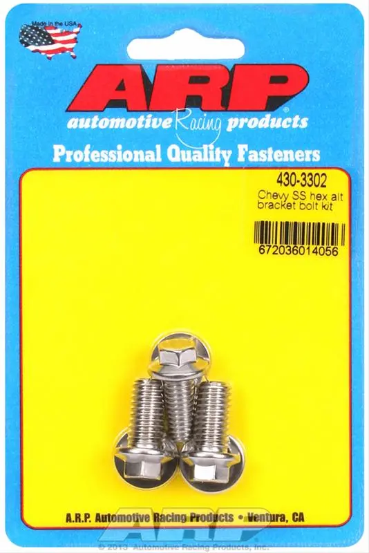 Arp Alternator Bracket Bolt Kit – High-Strength Steel, 430-3302 1