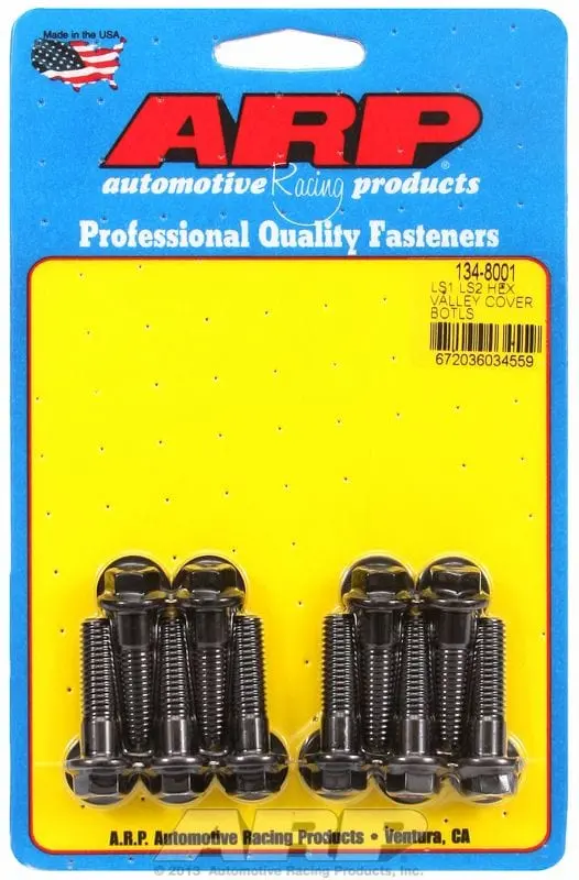Intake Valley Cover Bolt Kit – Hex Head, Black Oxide Coated, Ar134-8001 1