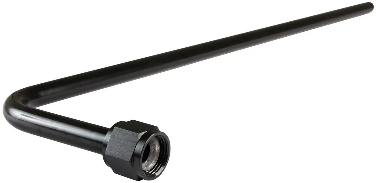 90° Black Nitrous Bottle Blowdown Tube – Stainless Construction 1