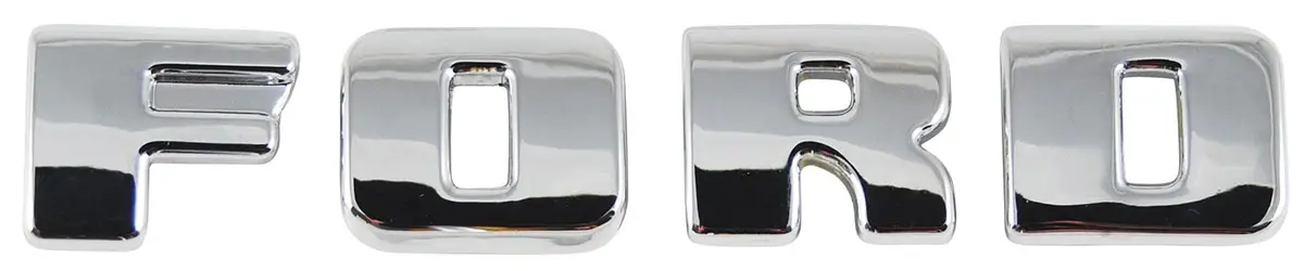 Bob Drake Reproduction Chrome Emblems – Classic Ford Style (7C-8315-S) 1