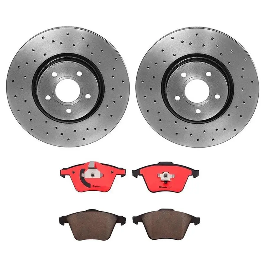 Brembo Ktx0147 Brake Kit: Premium Rotors And Ceramic Pads 1