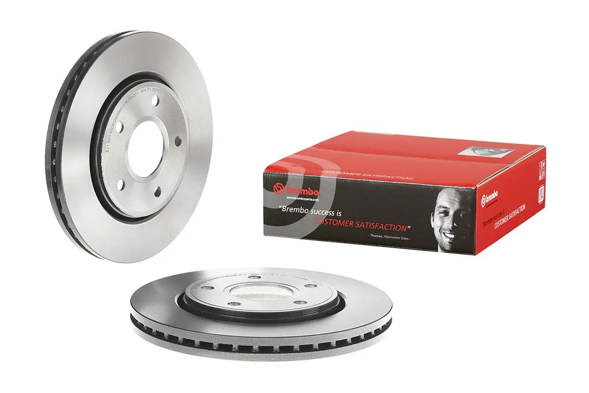 Brembo Uv-Coated Premium Brake Rotors – Front Rotor For Enhanced Corrosion Resistance 1