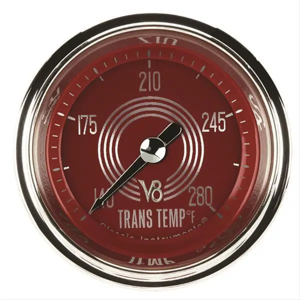 Classic Instruments V8Rs127Shc Red Steelie Series V8 Gauge Set 1
