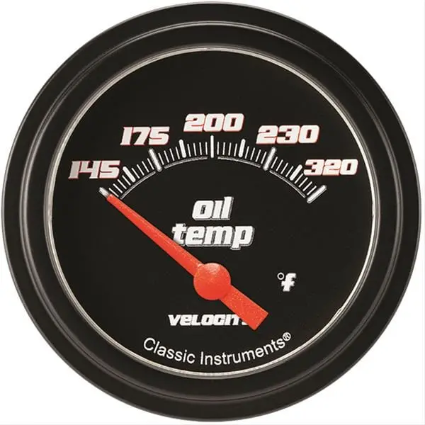 Classic Instruments Velocity Series Gauges – Black Bezel, White Dial – Vs228Bblf 1