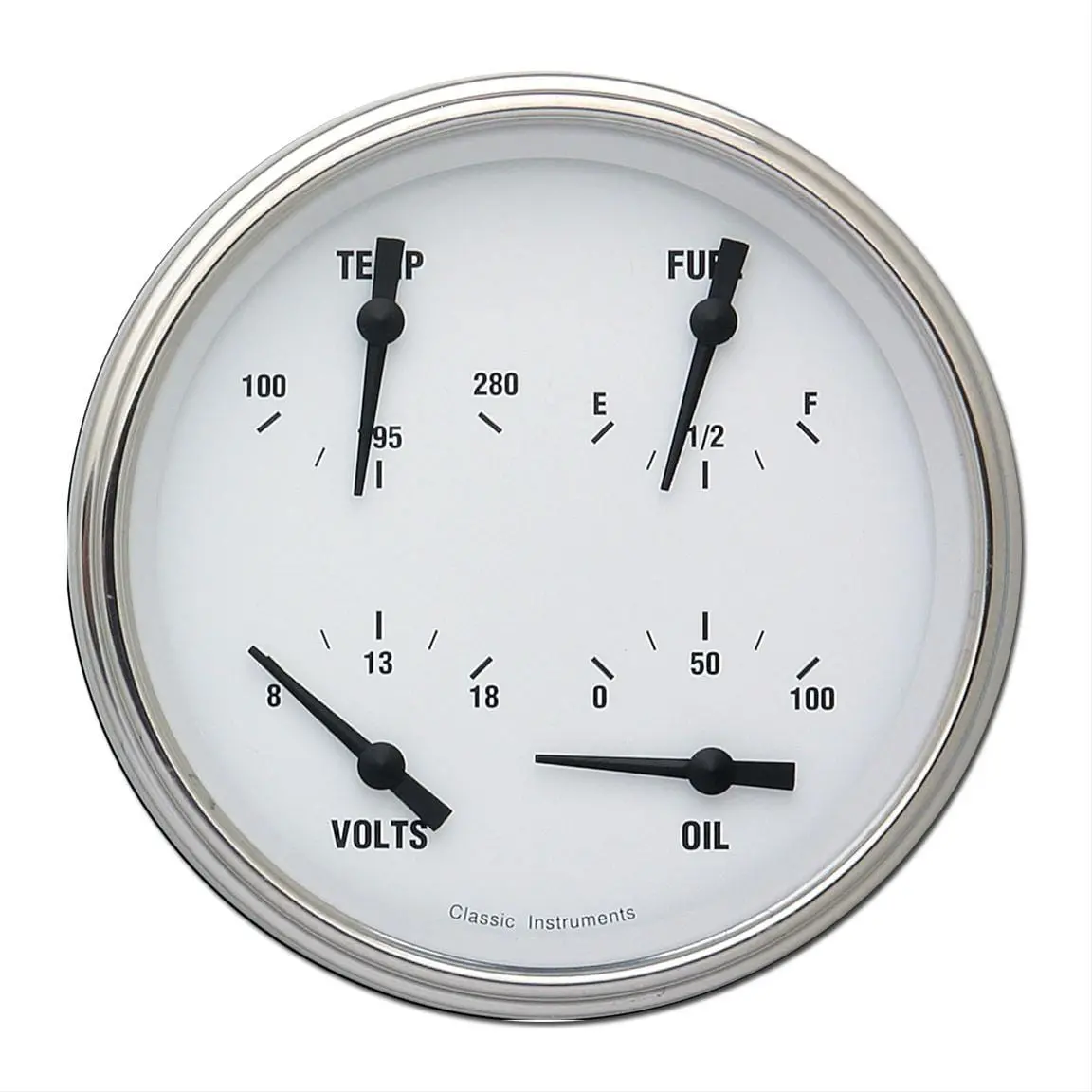 Classic Instruments Wh78Slf White Hot Series Analog Gauge Cluster 1