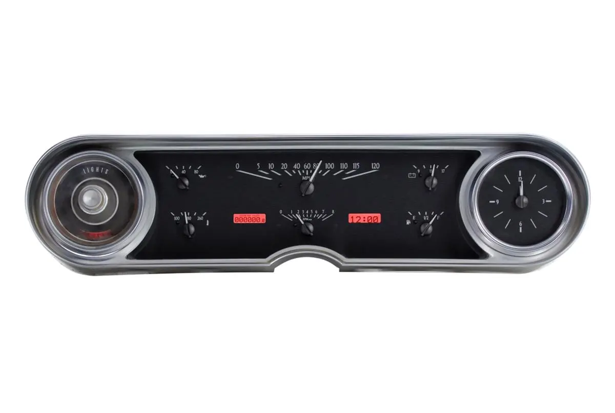 Dakota Digital Vhx-65C-Cad-K-R Vhx Series Gauge System – 65Mm Direct-Fit Analog Cluster With Can Bus Integration 1