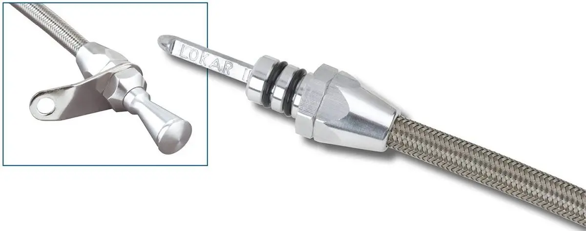 Hi-Tech Aluminum Transmission Dipstick With Locking Cap For Ford C4 Transmissions (Lk-Td-30C4Tm) 1